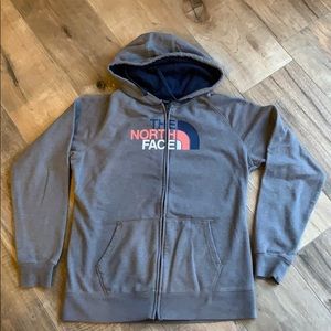 The NorthFace Zip-Up Hooded Sweatshirt
